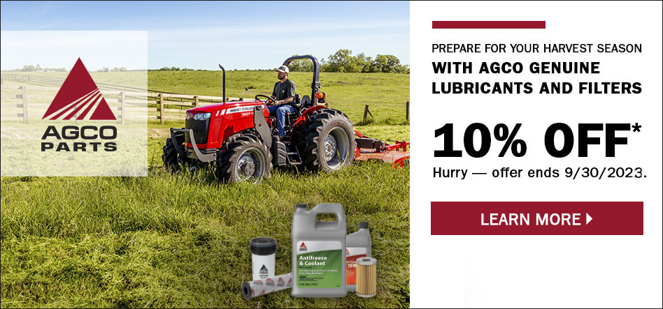 10% off AGCO Filters & Lubricants